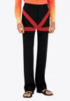 Ferragamo Tailored Trouser With Satin Inlay
