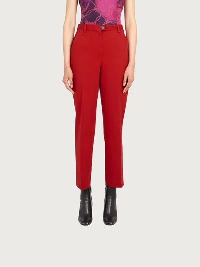 Ferragamo Tailored Red Trousers
