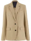 Ferragamo Woman Tailored Blazer In Neutrals