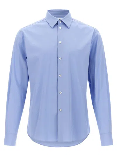 FERRAGAMO TAILORED STRETCH COTTON POPLIN SHIRT
