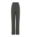 Ferragamo Tailored Trouser In Chevron In Gray