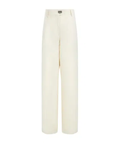 Ferragamo Tailored Trouser In Neutral