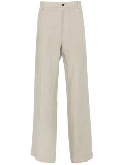 Ferragamo Tailored Trouser In Neutrals