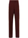 Ferragamo Tailored Trousers In Red