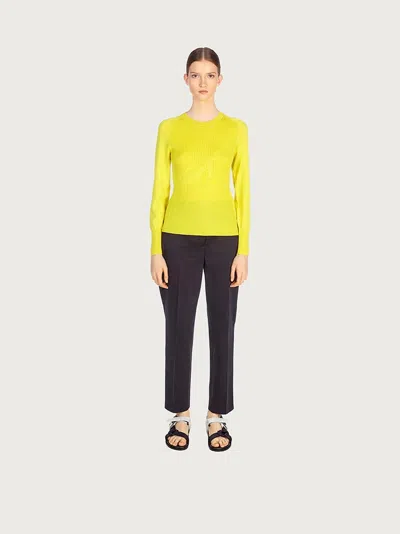 Ferragamo Tailored Trousers In Black