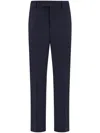 Ferragamo Flat Front Tailored Trouser In Blue