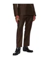 Ferragamo Tailored Trousers In Brown
