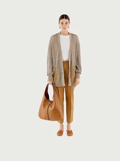 Ferragamo Tailored Trousers In Brown