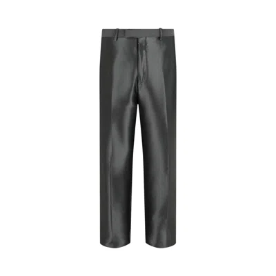 Pre-owned Ferragamo Tailored Trousers 'dark Grey' | Men's Size 50 In Gray