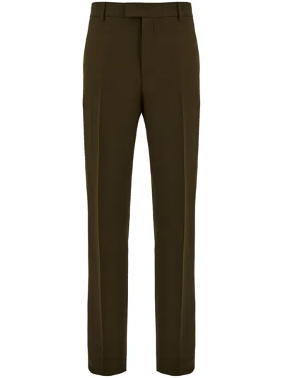 Ferragamo Tailored Trousers In Green