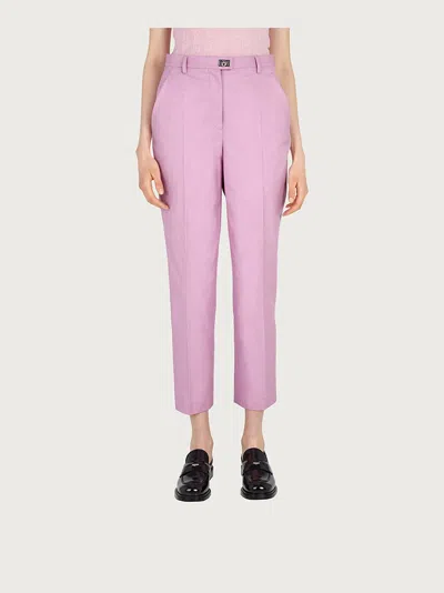 Ferragamo Tailored Trousers In Pink