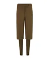 Ferragamo Tailored Trousers In Lead