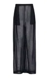 Ferragamo Tailored Wide-leg Trousers In Blue