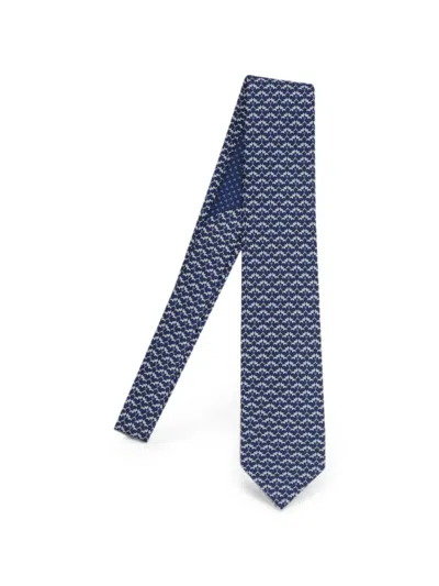 Ferragamo Tales-print Silk Tie In Multi