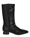 Ferragamo Tarsina Woven Boots In Black
