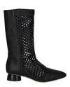 Ferragamo Tarsina Woven Boots In Black