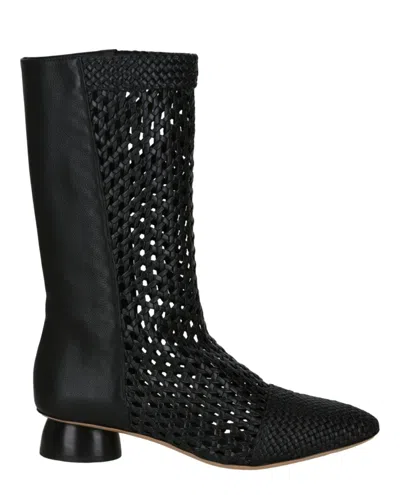 FERRAGAMO TARSINA WOVEN BOOTS