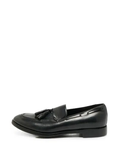 Pre-owned Ferragamo Tassel-detail Loafers In Black