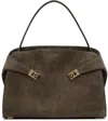 Ferragamo Taupe Hug Soft Bag