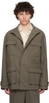 Ferragamo Mud Stretch Cotton Jacket