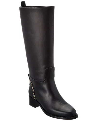 Ferragamo Tawnie Leather Boot In Black