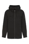 Ferragamo Technical Fabric Hooded Jacket For Men