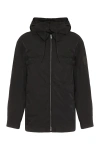 Ferragamo Technical Fabric Hooded Jacket For Men In Black