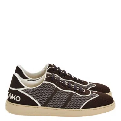 Ferragamo Technical Fabric Low-top Sneakers In Multi