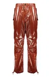 Ferragamo Technical-nylon Pants In Brown