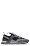 Ferragamo Techno Fabric And Leather Sneakers In Gray