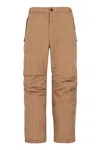 Ferragamo Recycled Nylon Track Pants With Elastic Waistband In Brown