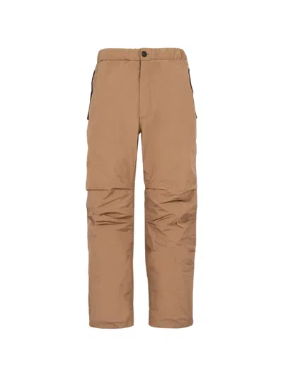 Ferragamo Techno Nylon Track Pants For Men In Brown