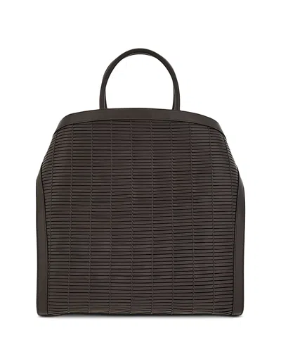 Ferragamo Testa Di Moro Tote Bag In Brown