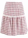 Ferragamo Textured A-line Skirt In Multi