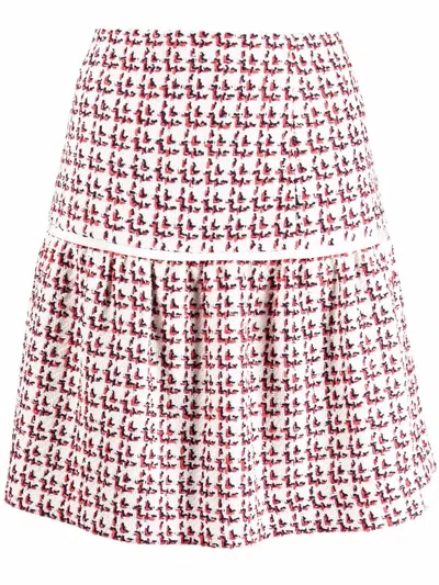 Ferragamo Textured A-line Skirt In Multi