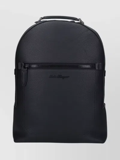 FERRAGAMO TEXTURED BACKPACK ADJUSTABLE STRAPS