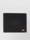 Ferragamo Gancini Bi-fold Wallet In Grained Leather