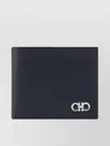 Ferragamo Textured Bi-fold Wallet With Clean Lines