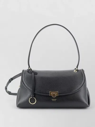 Ferragamo Textured Clutch Bag Adjustable Strap Hardware