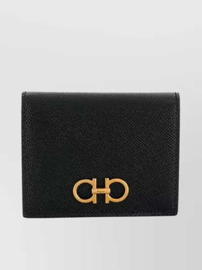 Ferragamo Gancini Wallet In Black