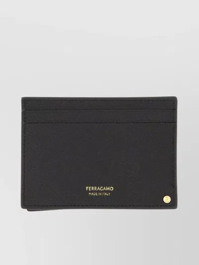 Ferragamo Textured Finish Card Holder Hooks
