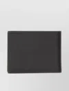 Ferragamo Textured Finish Gancini Detail Wallet In Black
