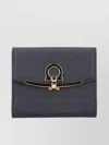 Ferragamo Textured Finish Purses And Cardholders In Grey