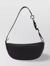 Ferragamo Textured Finish Shoulder Bags With Adjustable Strap
