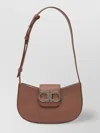 Ferragamo Textured Finish Shoulder Bags With Adjustable Strap