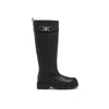 Ferragamo Textured Leather Ankle Boots With Side Zip Closure And Silver-tone Hardware In Black