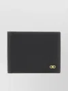 Ferragamo Textured Leather Bi-fold Wallet In Black