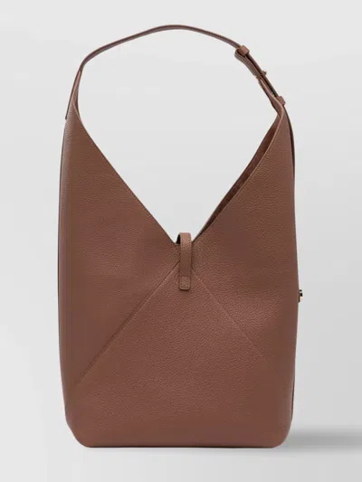 Ferragamo Textured Strap Shoulder Bag