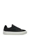 Ferragamo Low Top Sneaker With Gancini Ornament In Black