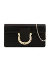 Ferragamo Thalia Flip Shoulder Bag In Black